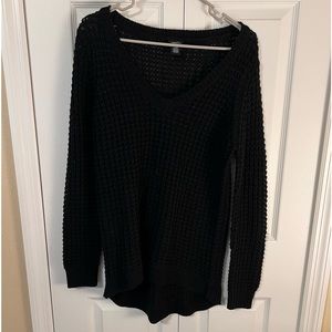 Black knit sweater